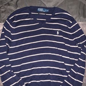Blue Striped Polo Ralph Lauren Sweater